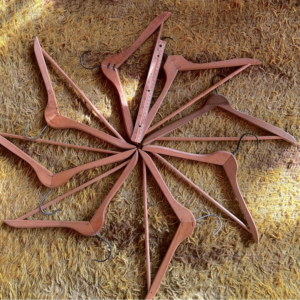 Vintage Wooden Hanger Lot of 8